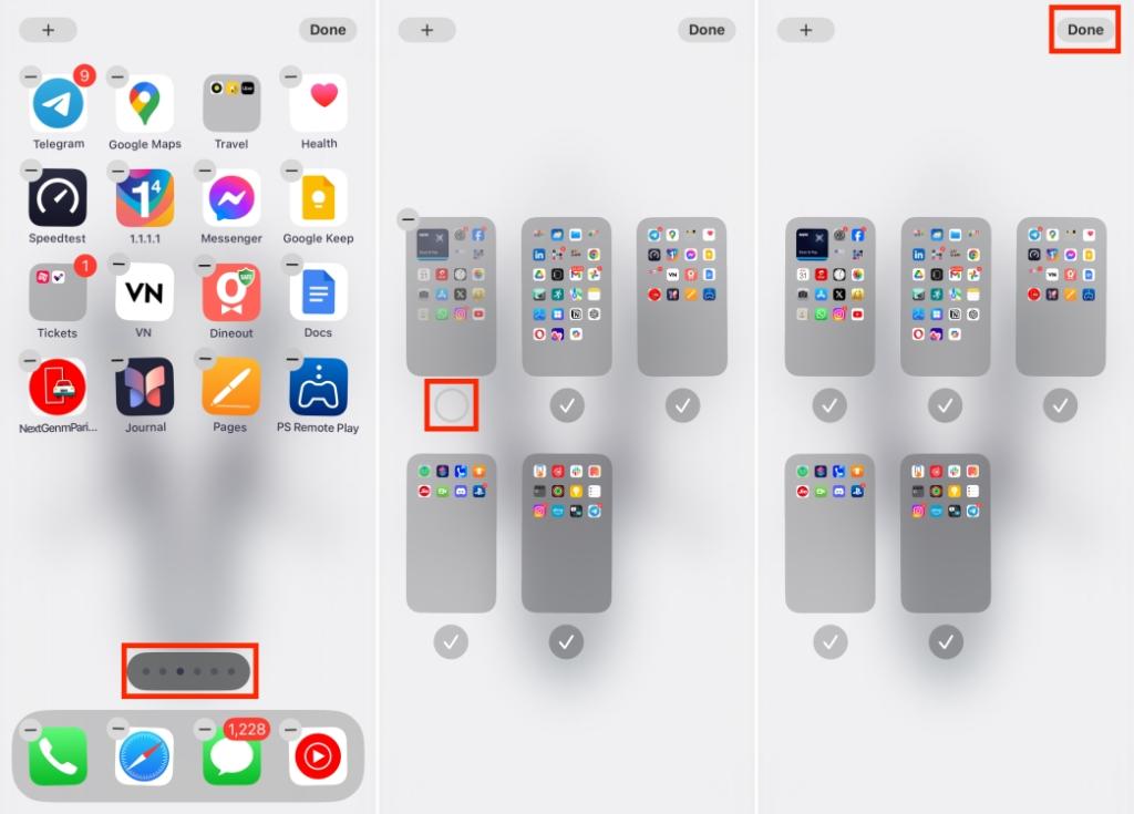 organize home screen on iPhone