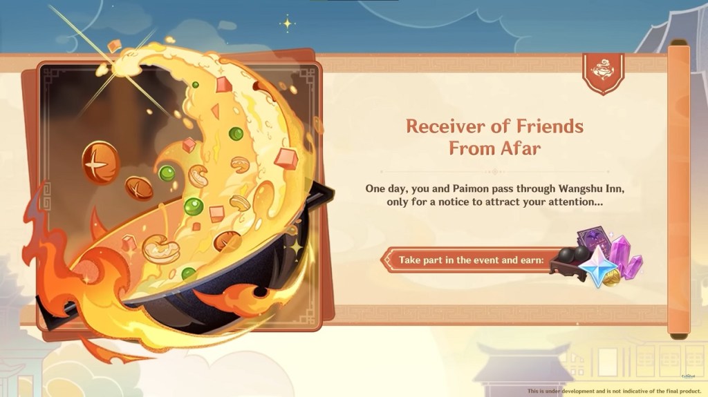 Receiver of Friend from Afar Event