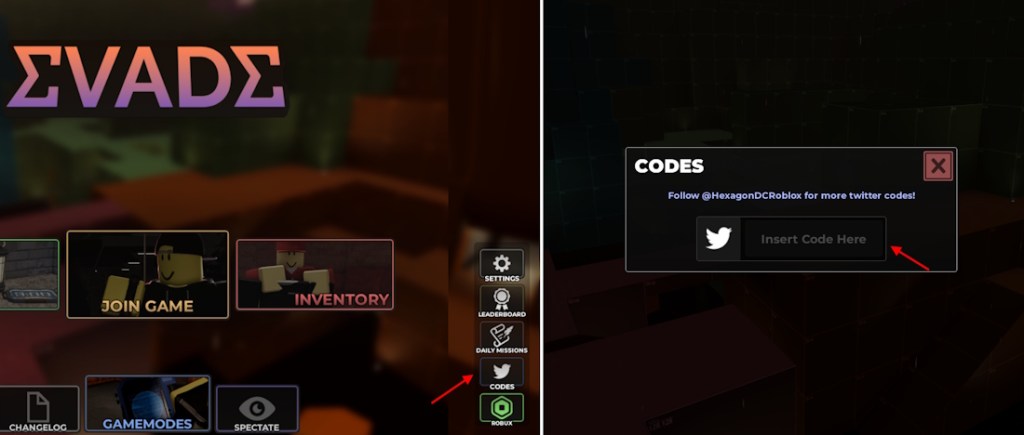 redeem evade codes in roblox