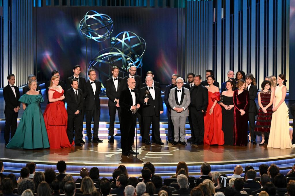 cast of succession at Emmy Awards