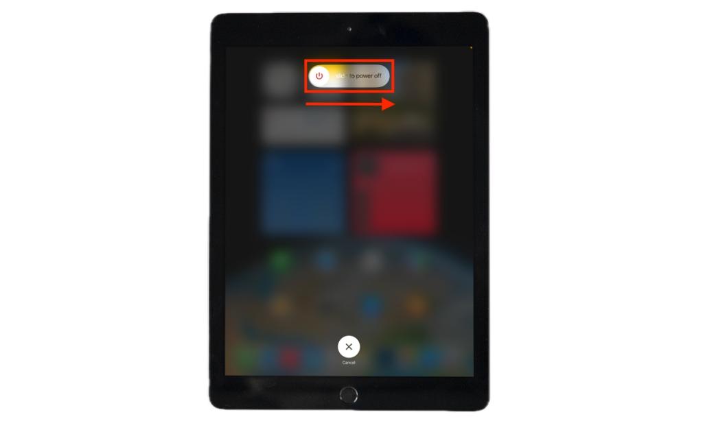 turn off iPad with home button