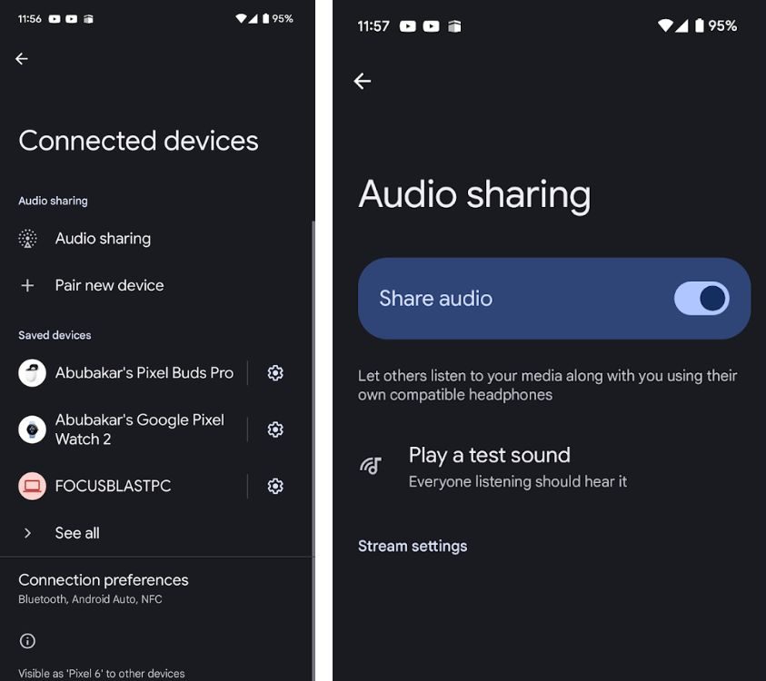 Android 15 Audio Sharing