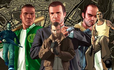 Best GTA games of all time cover with all protagonists