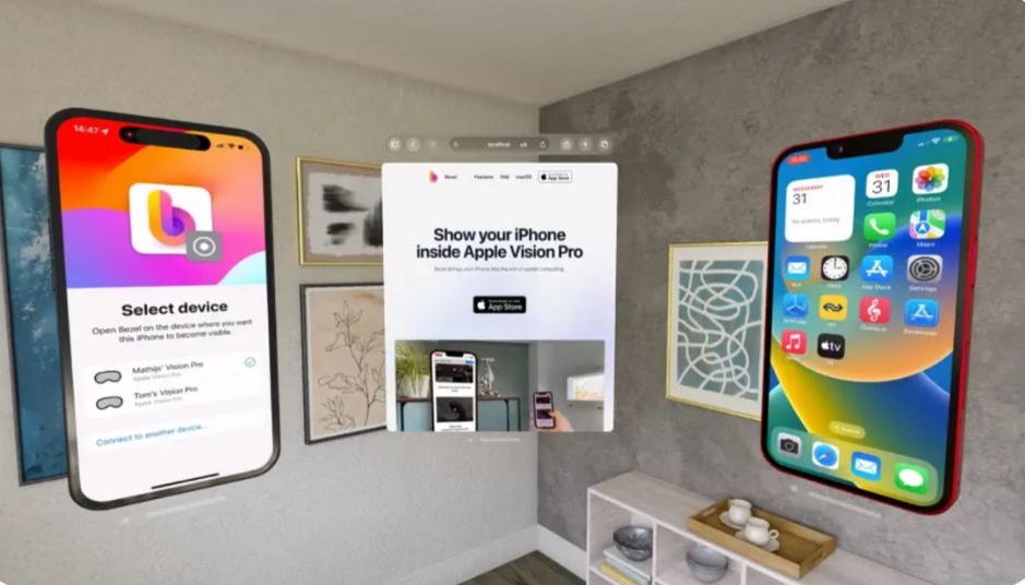 Bezel app for Vision pro