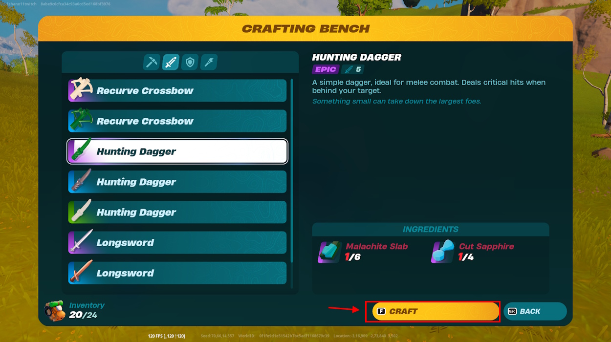 How To Make Hunting Dagger In Lego Fortnite Beebom How To Make Hunting Dagger In Lego Fortnite Beebom