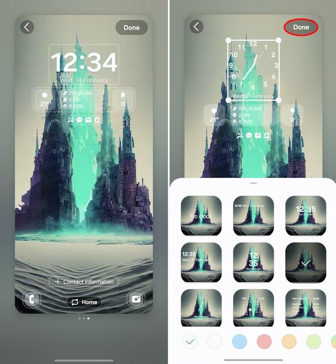 Customizing lockscreen and setting AI generated wallpaper on Galaxy S24