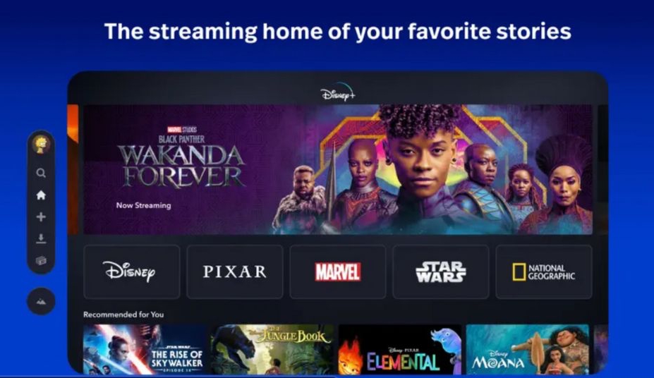 Disney+ for Vision Pro