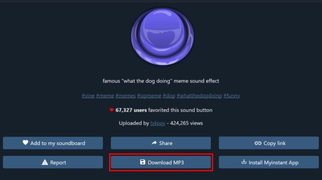 Download audio clips to add to Discord soundboard
