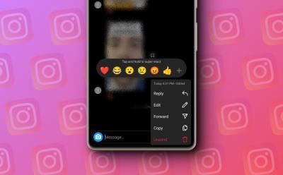 Edit option available within Instagram direct messages