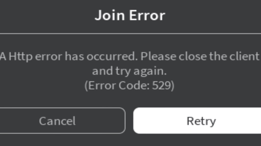 Error Code 259 Message in Roblox