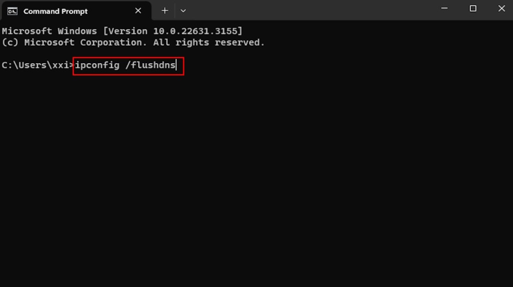 Flush DNS command in CMD