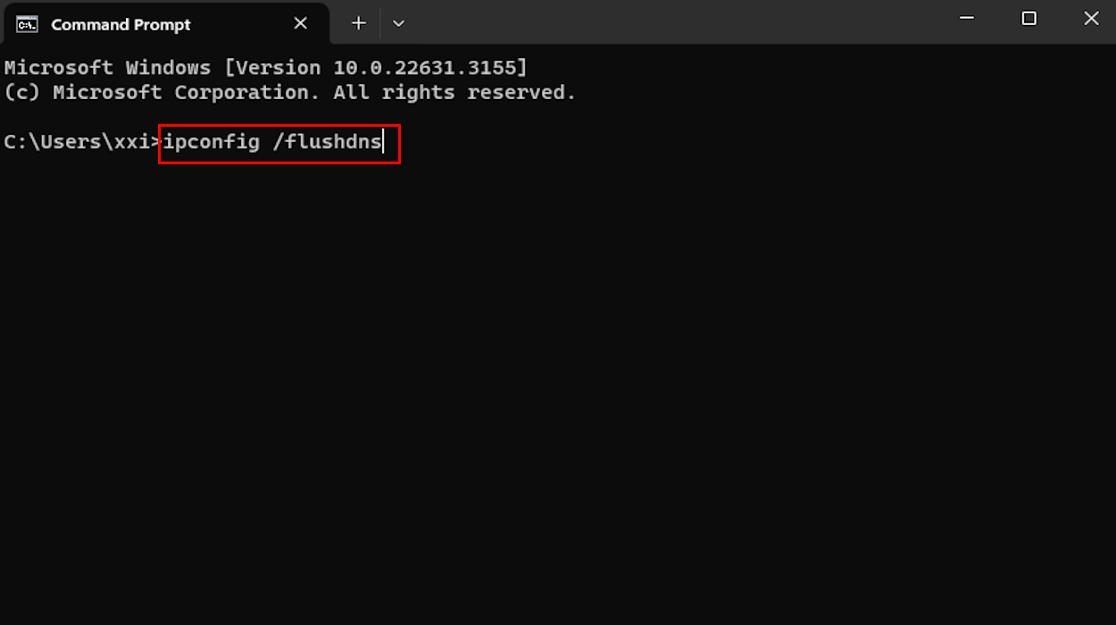Flush DNS command in CMD
