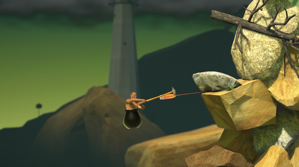 Getting Over It gameplay screen