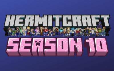 Official Hermitcraft logo and season 10 text below it