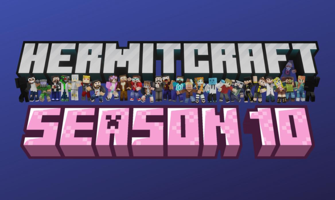 Official Hermitcraft logo and season 10 text below it
