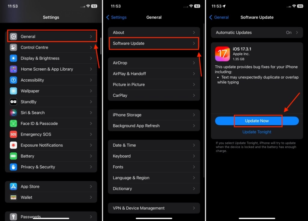 Update iOS
