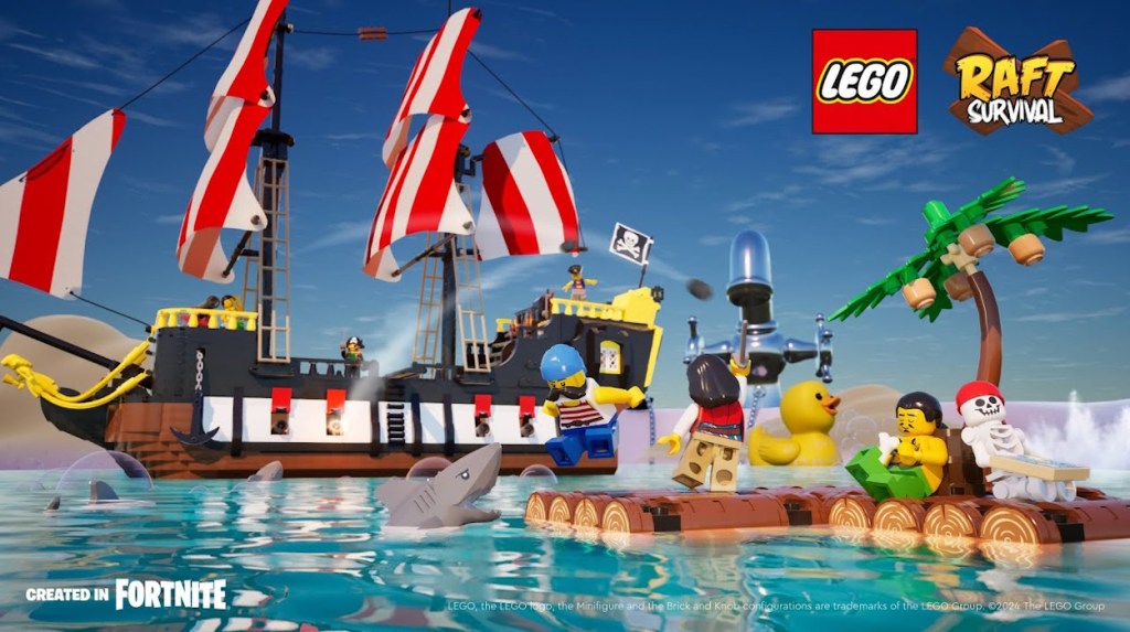 LEGO Raft Survival est l'une des nouvelles îles de Fortnite