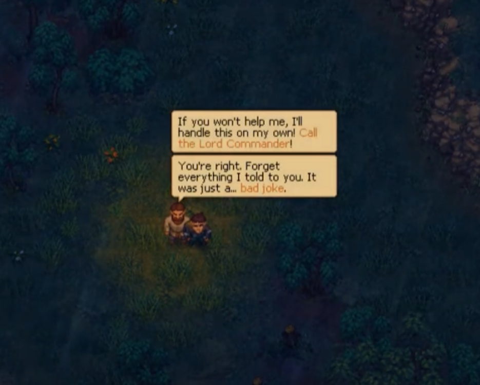 Koukol doesn't want to help the player against Lady Beatrice in Graveyard Keeper