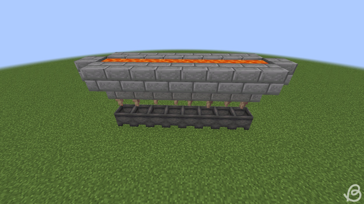 Added lava in the holding area and the lava farm is done in Minecraft