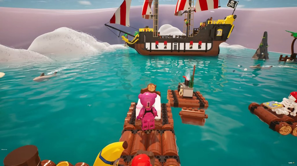 Pirate attack LEGO Raft Survival