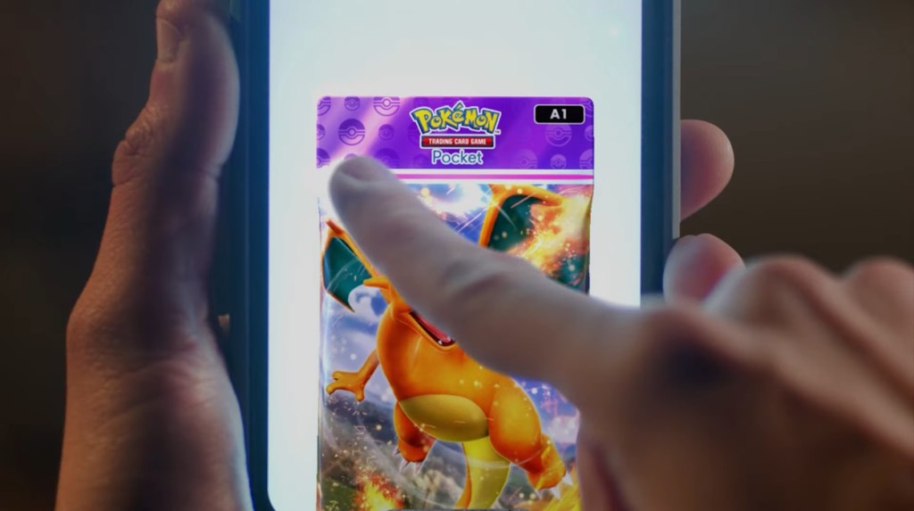 Pokemon Trading Card Game Pocket Unpacking feature