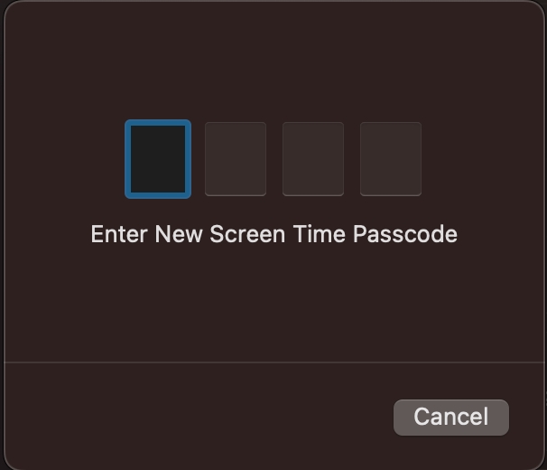 Reset Forgotten Screen Time Passcode on Mac