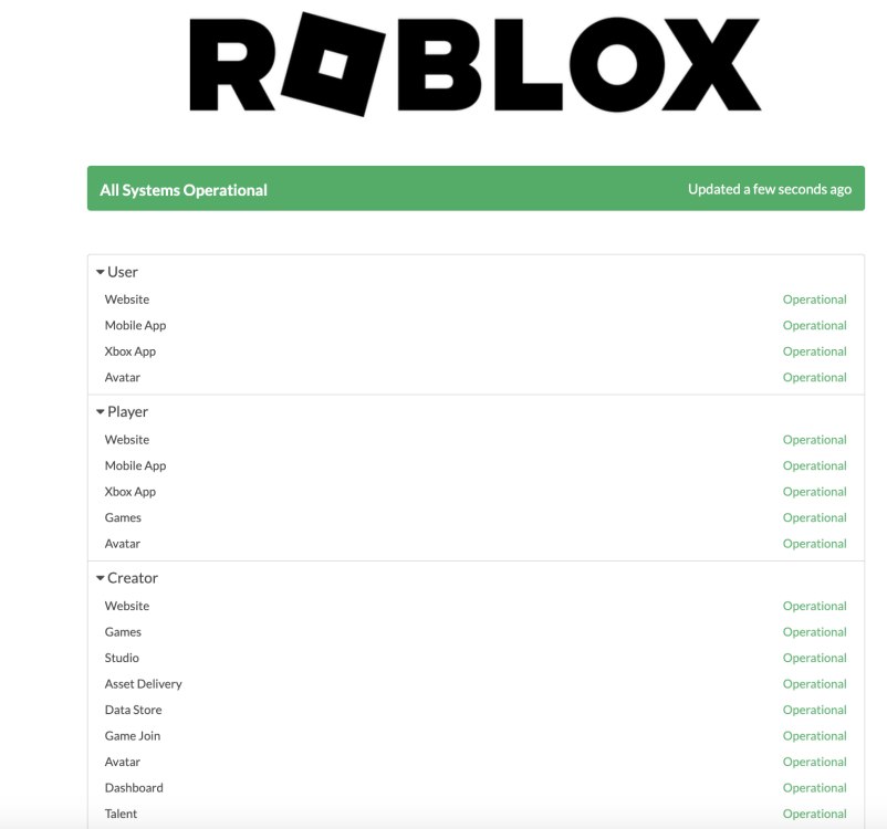 Roblox server status 