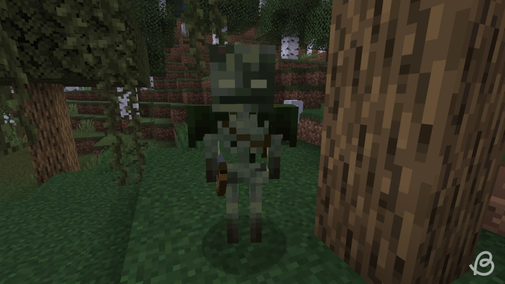 Bogged in a swamp in Minecraft 24w07a snapshot