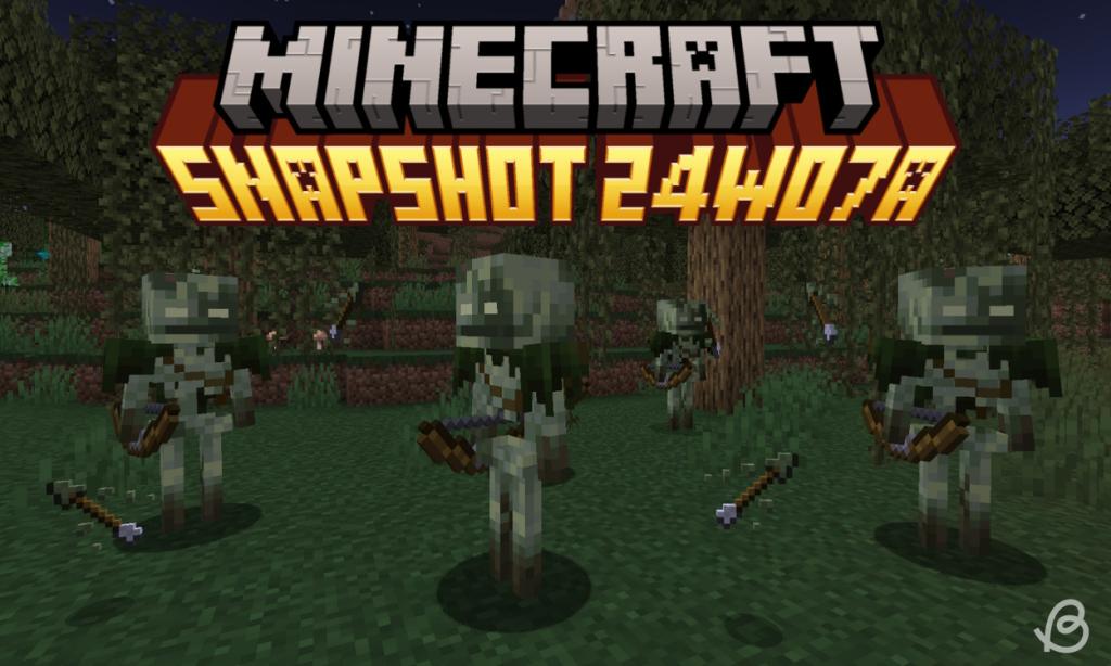 Minecraft Snapshot 24w07a Brings Bogged, a Brand-New Skeleton Mob

https://beebom.com/wp-content/uploads/2024/02/Snapshot-24w07a-Multiple-Bogged-mobs-in-a-swamp-biome.jpg?w=1024&quality=75