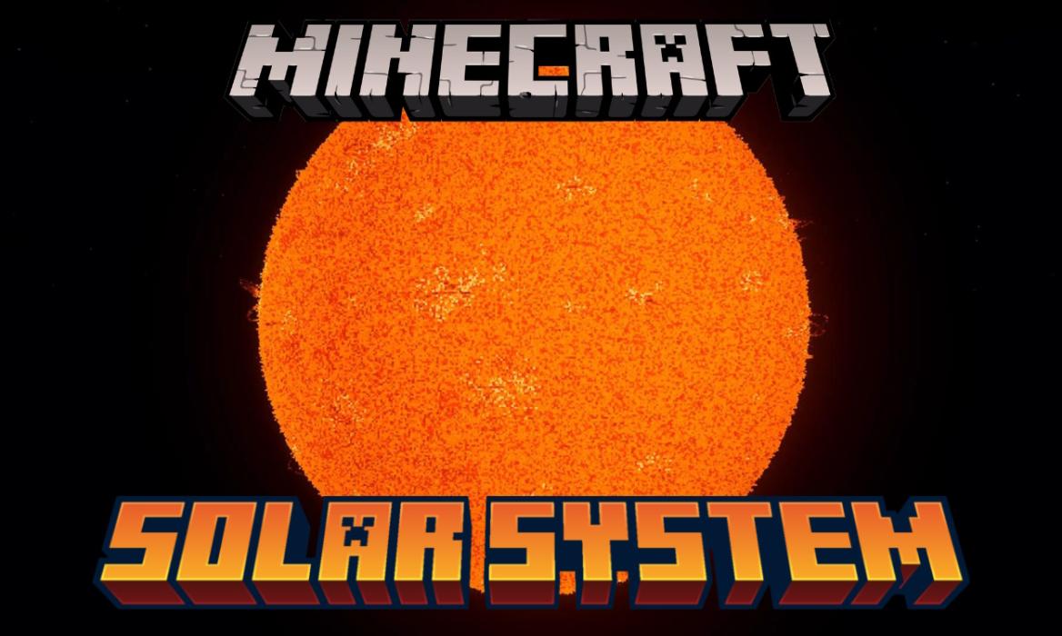 Player-made massive Sun in Minecraft