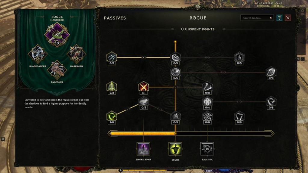 The passive skill-tree