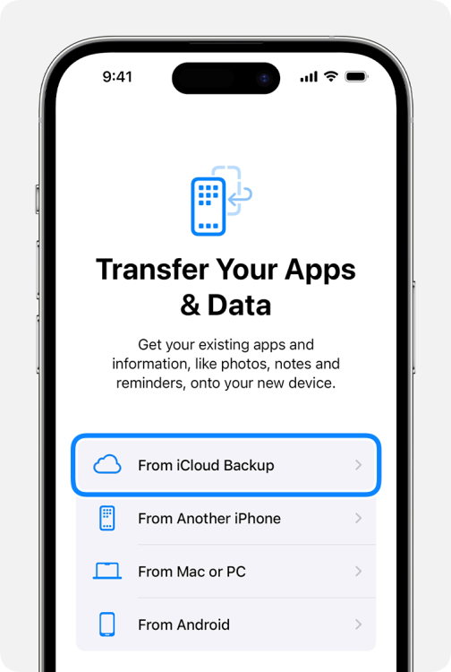 Transfer Contacts from iPhone to iPhone from iCloud Backup