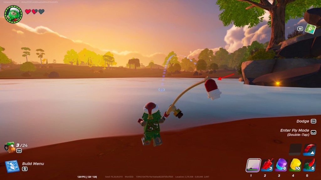 How to Fish in LEGO Fortnite