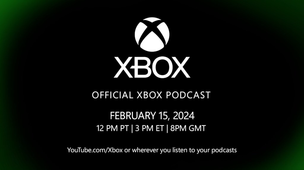 Xbox Podcast Banner with schedule