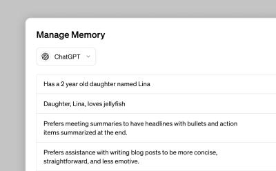 chatgpt memory manage