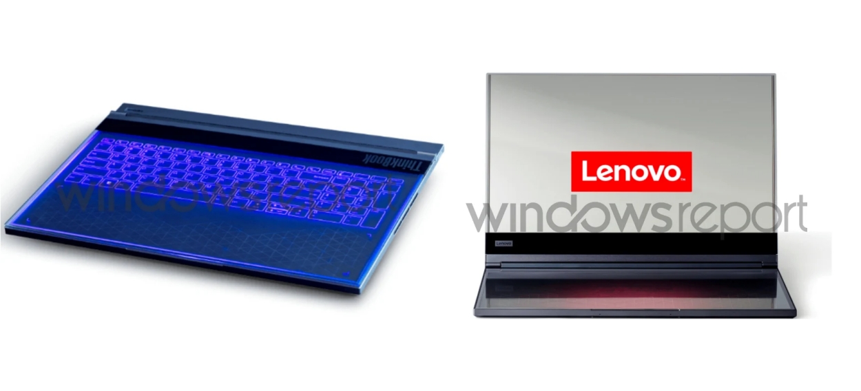 Lenovo Transparent Laptop leaked images and the laptop could be showcased at MWC 2024 event