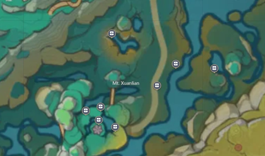 Mt. Xuanlian All Chest location