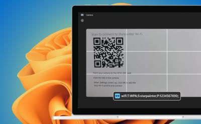 new windows 11 feature in insider build to scan qr code for wifi network connection