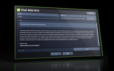 nvidia new AI chatbot Chat with RTX a Windows application that lets users run the AI chatbot locally on their PC