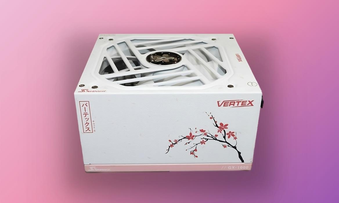 seasonic vertex gx-1000 sakura special edition power supply released in japan with cherry blossom design aesthetic