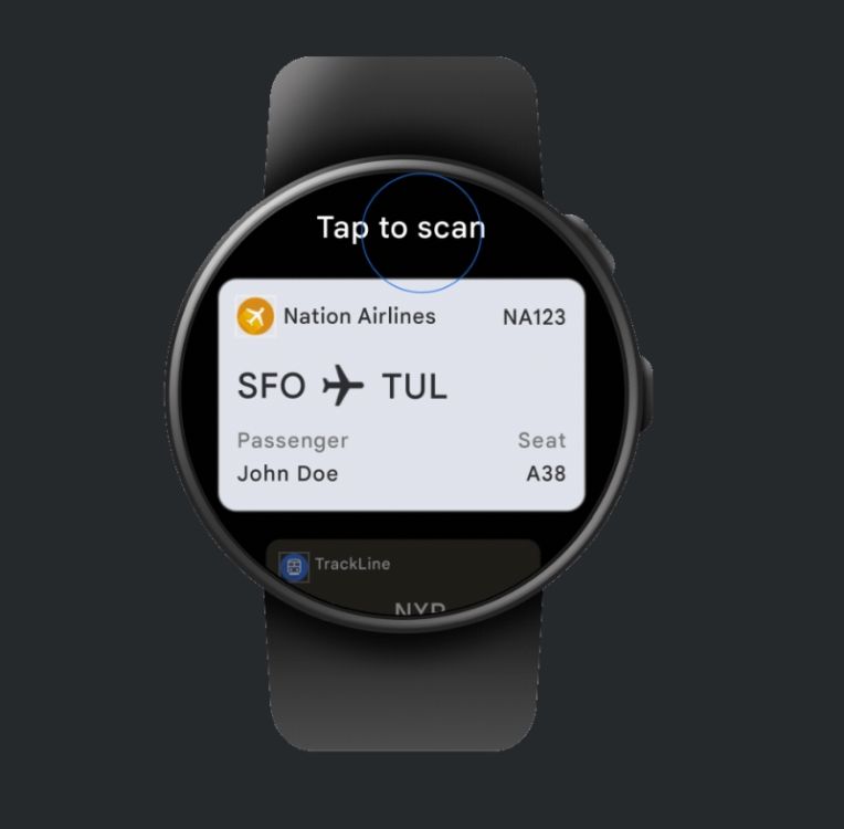 view boarding pass in wear os