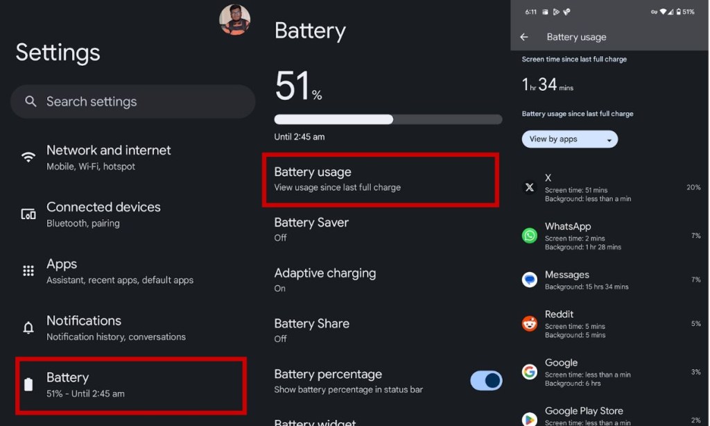 Battery Usage by App