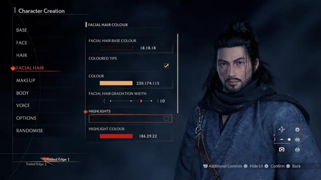 Character creation ronin 1 