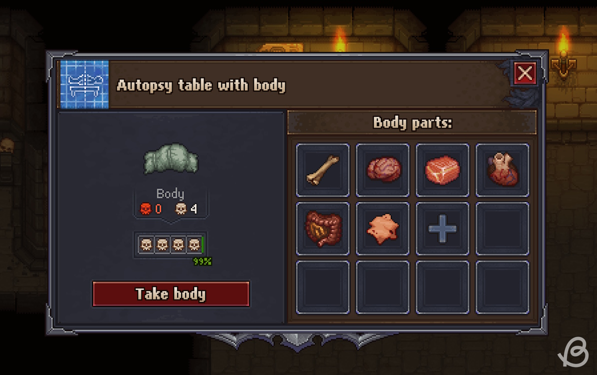 Removed fat so the body has four white skulls in Graveyard Keeper