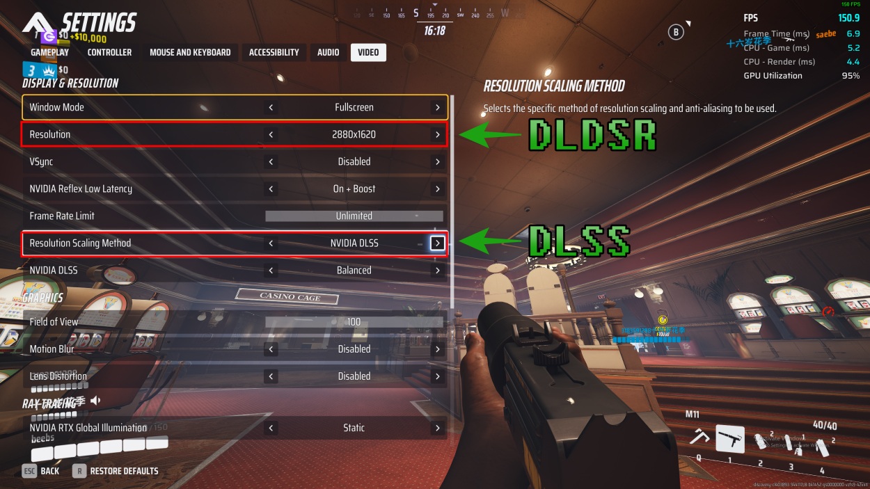 DLDSR and DLSS enabled together in THE FINALS being played on Nvidia RTX graphics card
