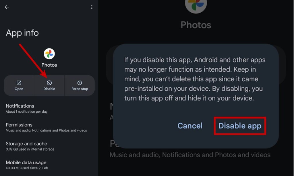 Disable System apps