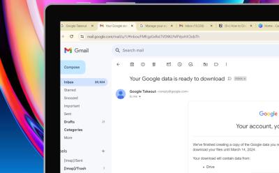 Downloading Google data using Takeout