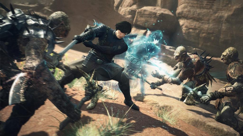 Dragon's Dogma 2 combat against goblins