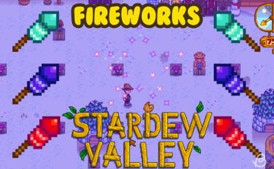 Star firework in Stardew Valley 1.6 and what all of them look like in your inventory