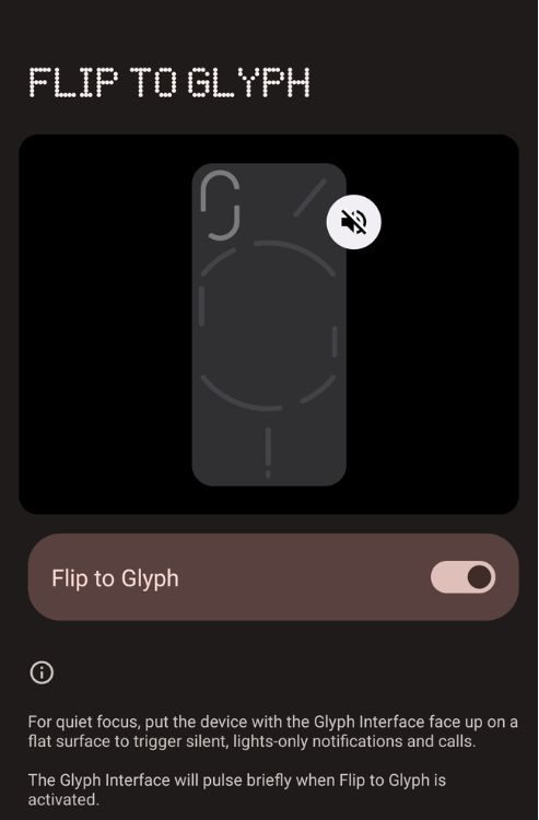 Flip to glyph